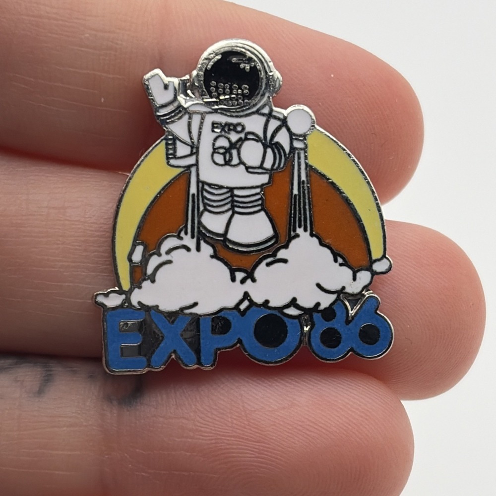 Vintage 1986 World Expo World’s Fair Expo Ernie Vancouver Canada Lapel Hat Pin